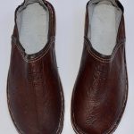 Mens Moroccan Babouche Shoes,Brown Slippers