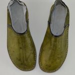 Mens Moroccan Babouche Shoes,Green Slippers