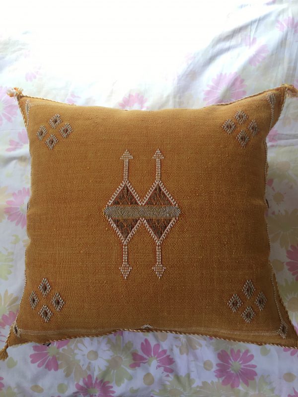 Moroccan Orange Cactus Silk Cushions