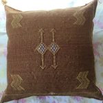 Moroccan Brown Cactus Silk Cushions