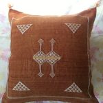 Moroccan Rust Cactus Silk Cushions