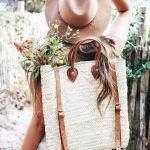 Handwoven Straw Backpack