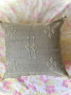 Moroccan Grey Cactus Silk Cushions