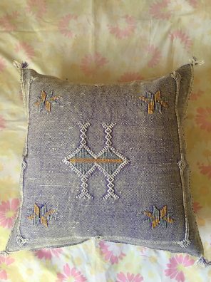 Moroccan Purple Cactus Silk Cushions