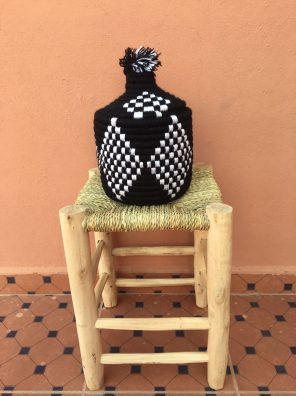 Moroccan Handwoven Pot Basket