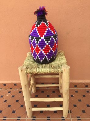 Moroccan Handwoven Pot Basket