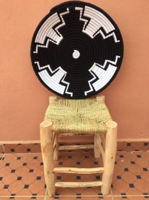 moroccan handwoven wall basket